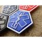 Preview: PARAMEDIC PATCH | Star of Life | Farbe: blau | JTG 3D Rubber Patch