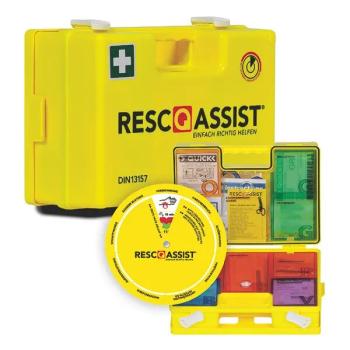 Resc-Q-Assist Q50 Erste-Hilfe-Koffer nach DIN 13157 I Tagesleuchtgelb