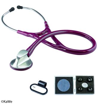 KaWe Top-Kardiologie Stethoskop I Farbe: Burgunder