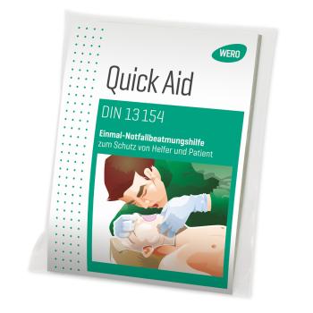 Quick Aid Einmal - Notfall Beatmungshilfe | mit integriertem FFP3 Filter