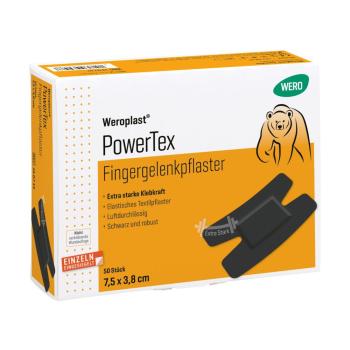 Wundschnellverband PowerTex - BlackPower speziell für Fingergelenke