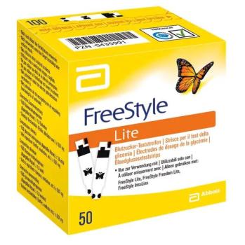 FreeStyle Lite Original Blutzucker - Teststreifen I Packung a' 50 Stück