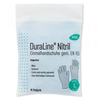 Einmalhandschuhe DuraLine® Nitril | Puderfrei | 4 Stück
