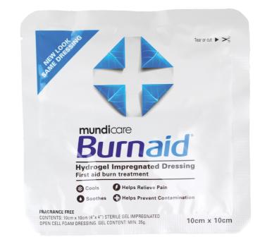 Burnaid® non TTO | 10 x 10cm Gelkompresse | Brandwunden-Gelkompresse