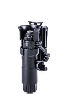 Taktisches Taschenlampen Holster V31 - 360 Grad drehbar & arretierbar, Gürtelclip mit Breitenreduktion, Molle kompatibel