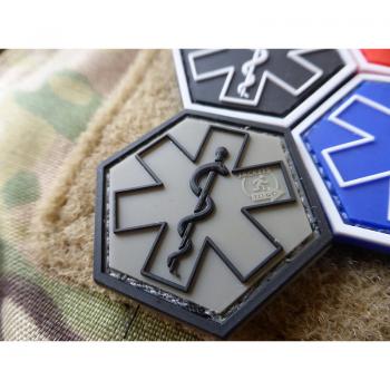 PARAMEDIC PATCH | Star of Life | Farbe: steingrau-oliv | JTG 3D Rubber Patch