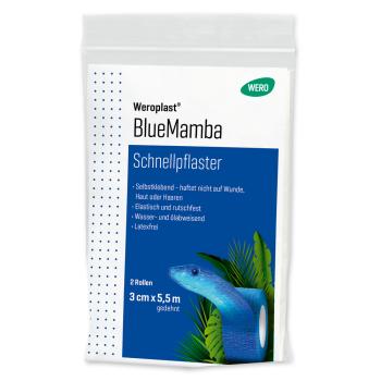 Schnellpflaster Weroplast® BlueMamba I 5,5 m x 3 cm / 2 Rollen