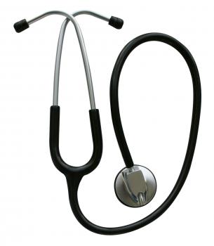 Stethoskop Typ Rettungsdienst | Farbe: Schwarz - Silber | Erwachsene