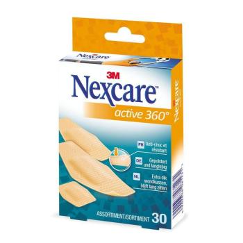 Nexcare® Active 360° Pflaster I 3 Größen - 30 Stück