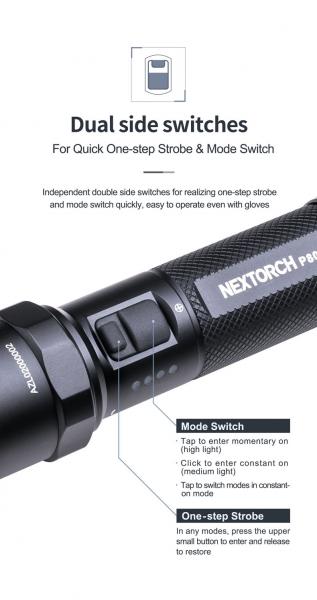 Nextorch P80 | 1.300 Lumen Einsatz LED Taschenlampe