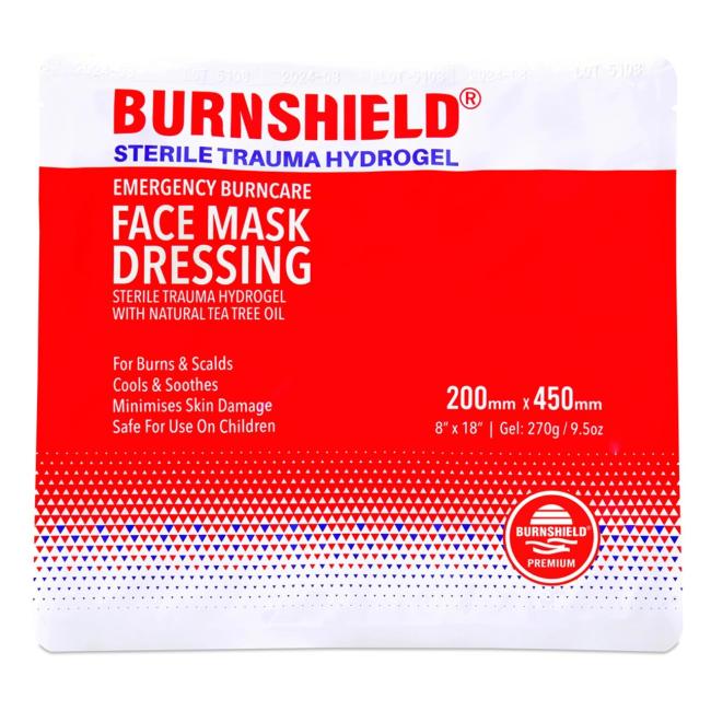 Burnshield Kompresse Gesichtsmaske - Brandwundenverband 20 x 45 cm