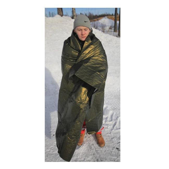 CVN Arctic® Levi Blanket | Hochqualitäts-Rettungsdecke | Farbe: Militärgrün