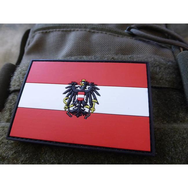 Österreich Flagge - Patch I Fullcolor I 3D Rubber Patch