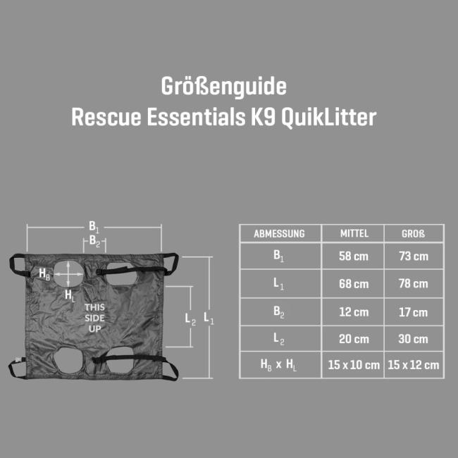 Rescue Essentials K9 QuikLitter I Größe: Groß