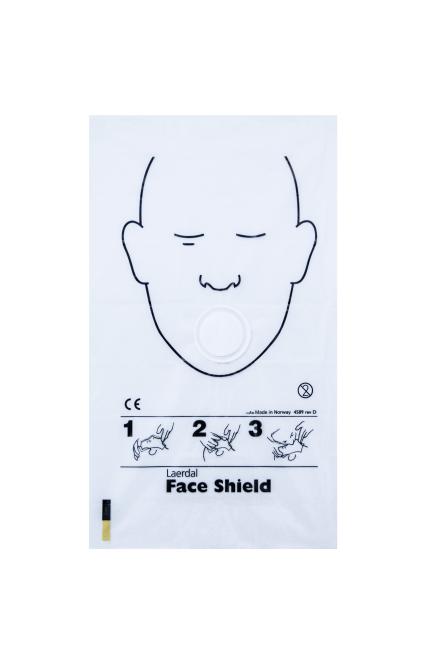 Face Shield - Notfallbeatmungstuch mit Schlüsselanhänger I Camouflage