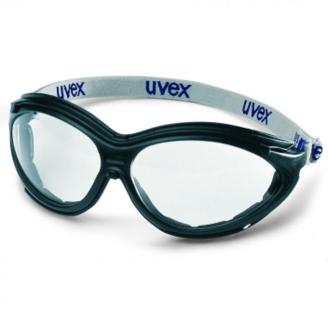 uvex cyberguard Schutzbrille beidseitig beschlagfrei | mit Kopfband